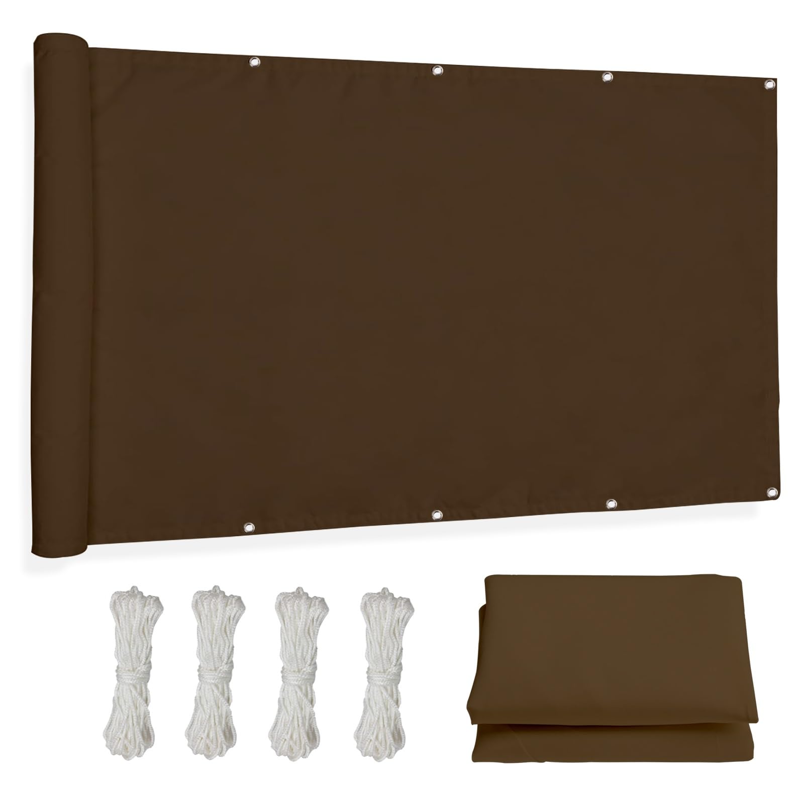 Auvent rectangulaire protection UV 98% pour ombrager le balcon et la terrasse