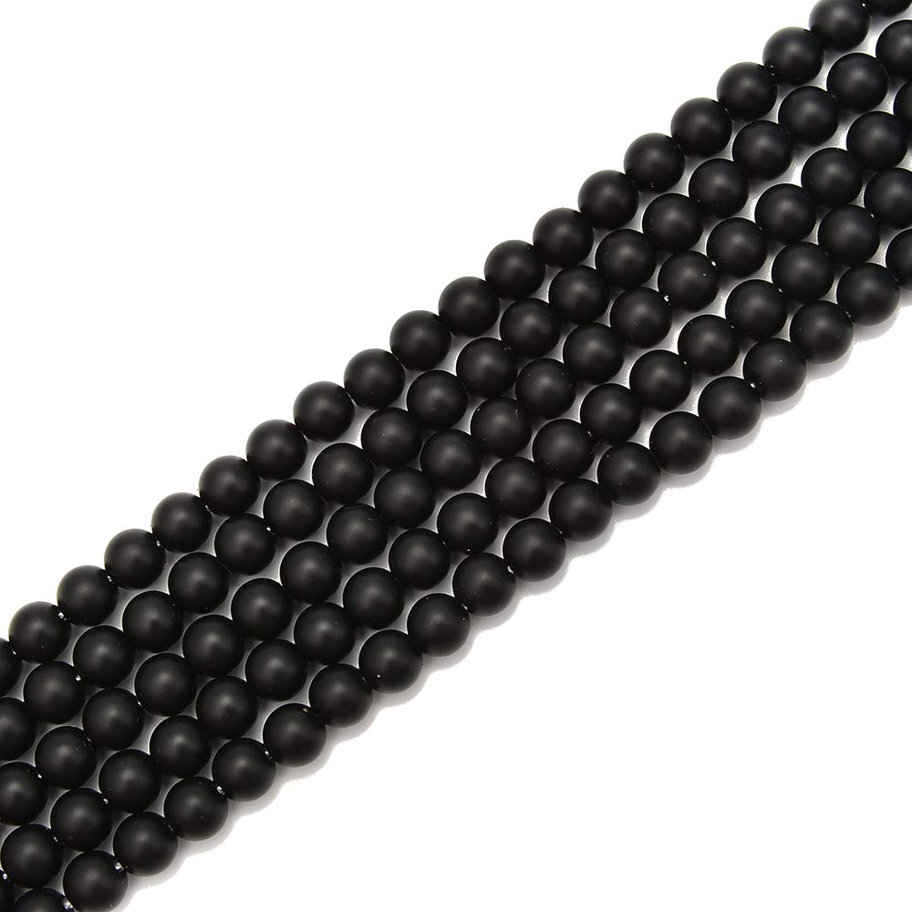 Koraliki z mosiężnym rdzeniem, Czarne onyksowe okrągłe luźne koraliki 2,0 mm, duży otwór 6/8/10 mm, matowe/gładkie, 100 szt.(10mm)