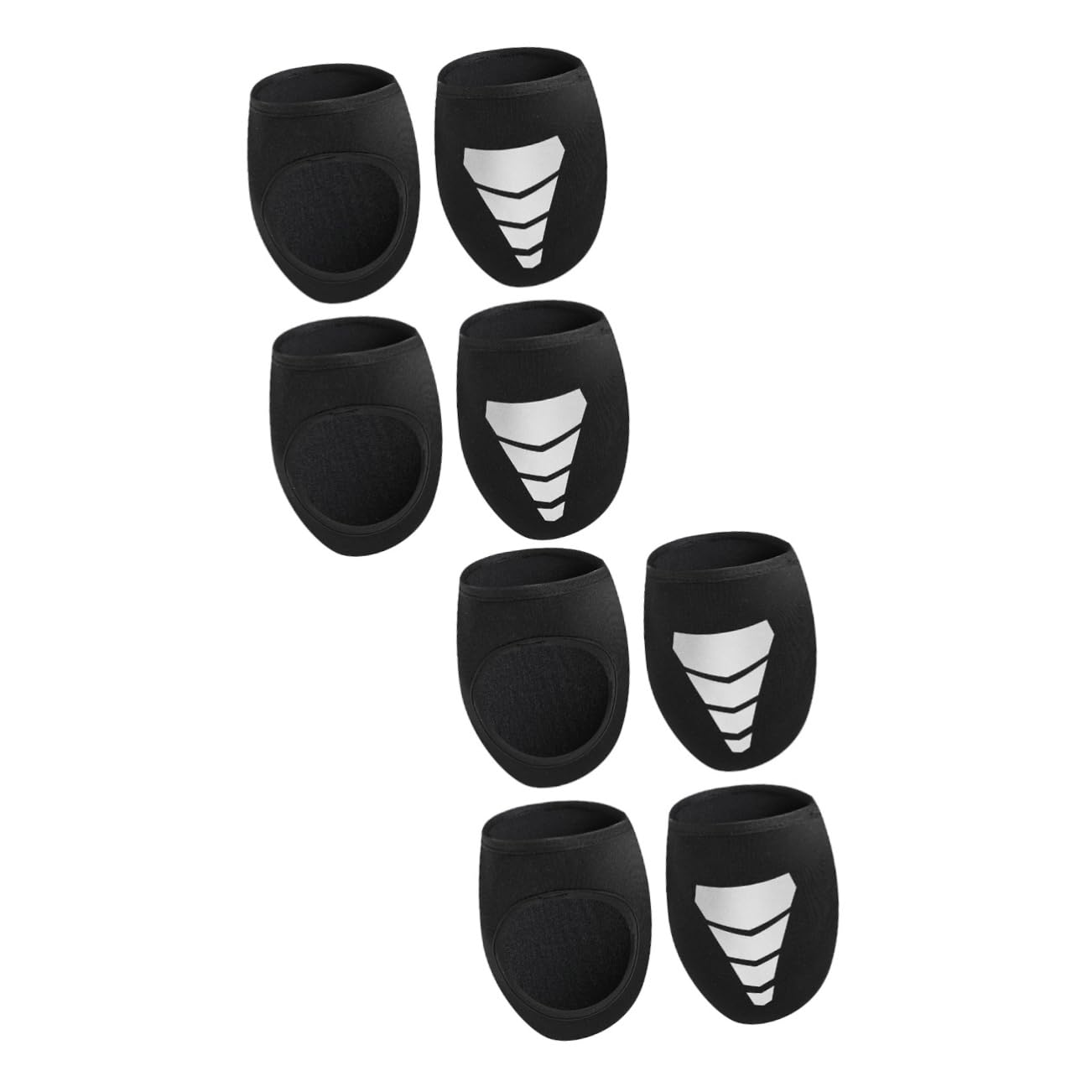BESPORTBLE 2 Set Di Copriscarpe Antivento Per Ciclismo Copriscarpe Riflettenti Accessorio Per Ciclismo in Neoprene Per Una Guida Sicura 2 Paia*2