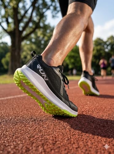 Image of Men's Sports Running Shoes | Lightweight Comfortable Casual Sneakers | Lace-Up Design | Flexible Sole | Sizes 6 to 11