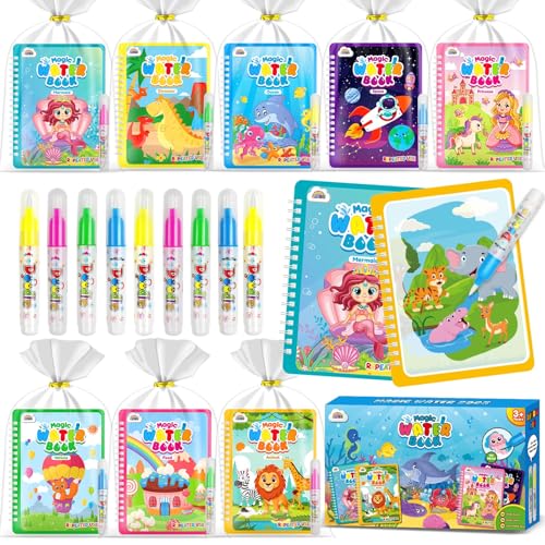 ZMLM Libros de Colorear Magico Agua, Reutilizable Libro Colorear para 3-5 Años Detalles Cumpleaños Niños - Bolsitas cumpleaños infantiles - Regalos Cumpleaños Niños Colegio (Clásico 16)