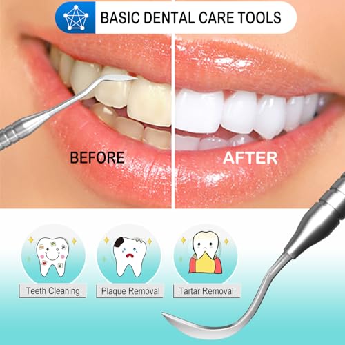 image for CATACC PRO Dental Tools, Dental Pick for Teeth Cleaning, Stainless Ste