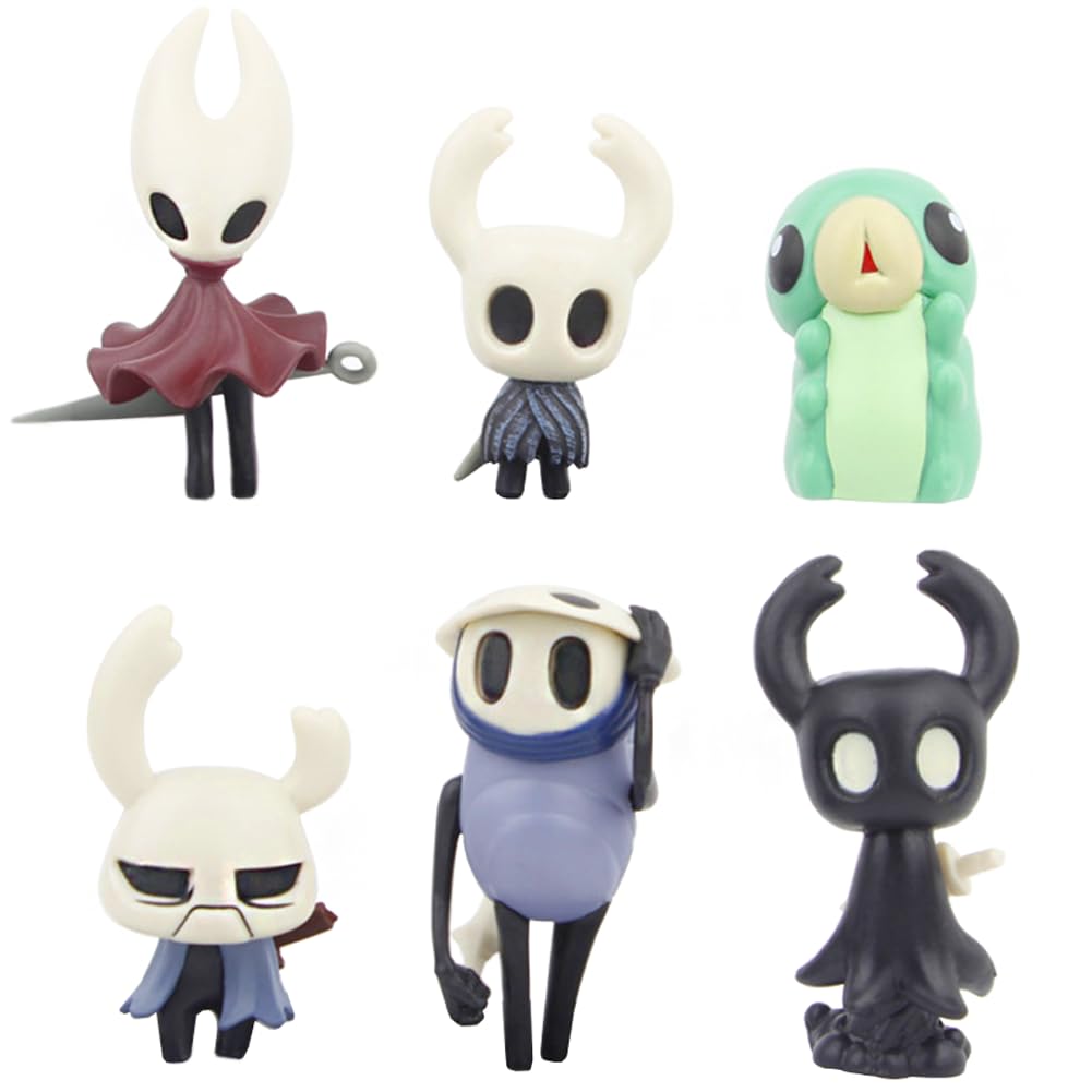 Jilijia 6PCS/Set Hollow Figure, 7cm Anime Game Hollow Cartoon Q Ver Model Statue Cake Toppers Desktop Decoration Party Supplies for Fans — image 1