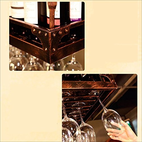 Porte-verre à vin suspendu pour bar de cuisine et salon convivial