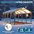Wisteria Lane 12x20FT Metal Carport, Heavy Duty Carport Canopy with Reinforced Frame and Base for All-Weather, Outdoor Garage Car Port for Boats, Tractors, Pickup Trucks or Party, Dark Gray