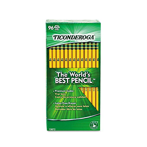 Lápices Dixon Ticonderoga #2 HB Caja 96 unidad Amarillo miniatura 5