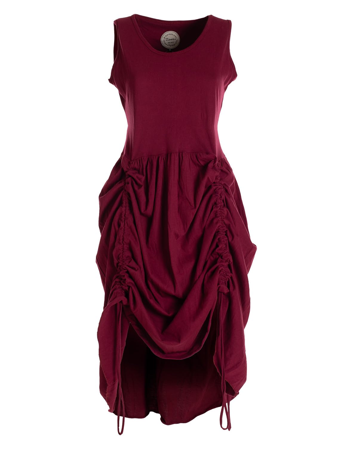 Vishes - Alternative Bekleidung - verstellbares Damen Kleid lang kurzes Sommerkleid Damen Kleider