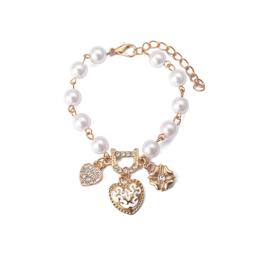 See full amazon price history chart for Yellow Chimes Exquisite Pearl Floral Love Heart Gold Plated Charm Bracelet for Women and Girls Yellow Chimes Exquisite Pearl Floral Love Heart Gold Plated Charm Bracelet for Women and Girls (B07XZ9S6NT) Amazon Price History, Amazon Price Tracker