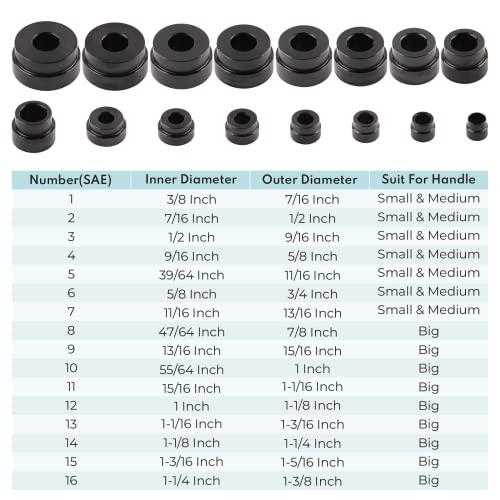 Bilitools Master Bearing Seal & Installer Driver Kit Metric 10 To 42Mm & Sae 3/8" To 1-3/8" #TOP4