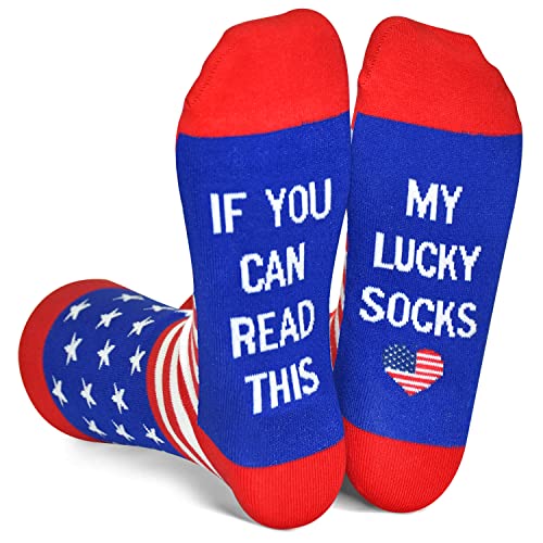 Golin American Flag Socks, Red White Blue Star And Stripe Dress Socks, Usa Gift For Men Women #TOP28