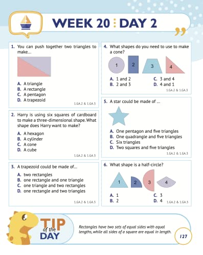 1st Grade Common Core Math: Daily Practice Workbook | 1000+ Practice Questions and Video Explanations | Argo Brothers (Next Generation Learning Standards Aligned (NGSS)) - Image 5