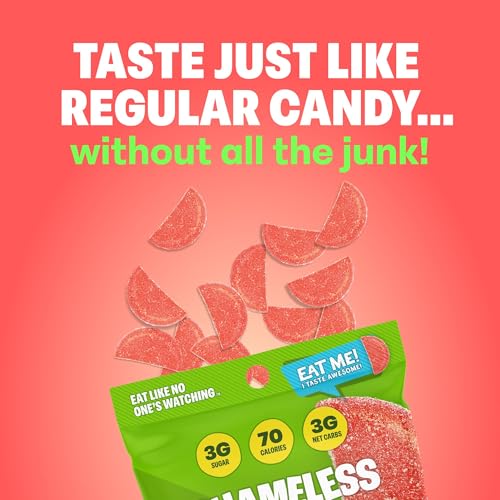 Shameless Snacks - Healthy Low Calorie Snacks, Low Carb Keto Gummies (Gluten Free Candy) - 6 Pack Wassup Watermelon - Image 3