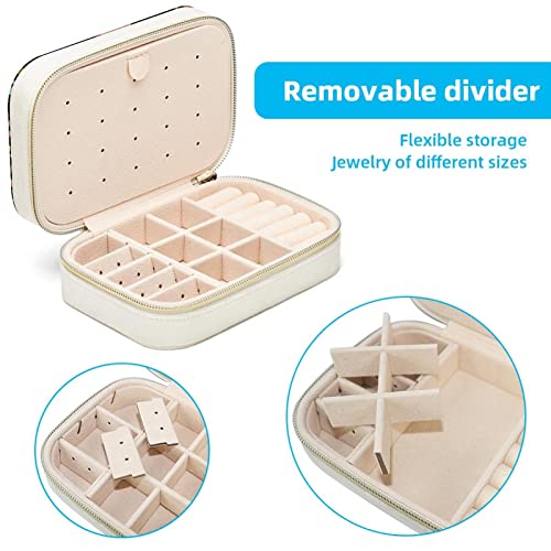 Boîte à bijoux nomade pour boucles d'oreilles en week-end et vacances