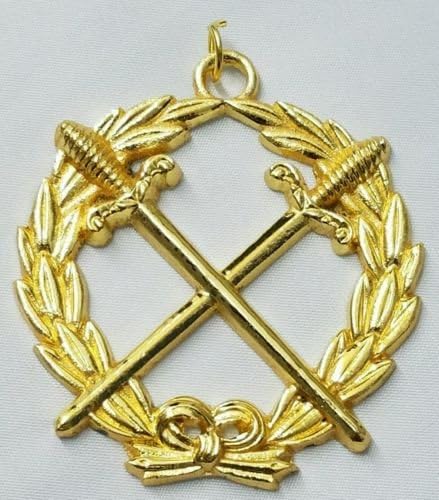 Freemason Grand Sentinel Collar Jewel in Gold Tone