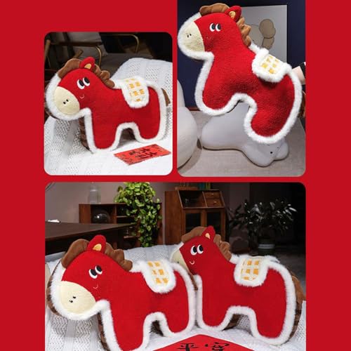 Peluche en forme de cheval : douceur rouge pour sublimer votre chambre - 5