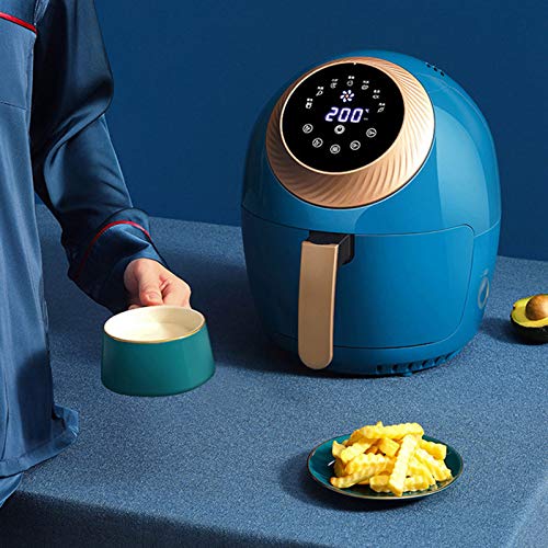 Intelligente Elektrische Fritteuse, 3,5 L, Touchscreen-Steuerung, 7 Voreingestellte Rezepte, Antihaftbeschichteter Korb, Für Hähnchenflügel, Gegrillte Garnelen, Nüsse, EU 220 V, Ideales Küchengerät – Bild 8