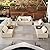 8-Piece Wicker Patio Furniture Set, Outdoor Conversation Set Sectional Sofa with Water Resistant Thick Cushions and Coffee Table, Beige