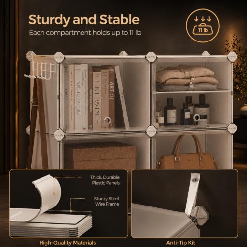 Image of AYSIS Premium Foldable Plastic Shoe Rack for Home, ๐ ๐๐จ๐จ๐ซ ๐๐ ๐๐ก๐๐ฅ๐ Shoe Cabinet, Dustproof & Waterproof Organizer, Portable Space Saving Storage for Entryway, Bedroom & Living Room, White
