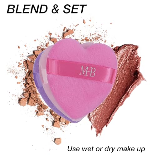 Expressions-8pc-Beauty-Buffs-Set-Heart-Shaped-Beauty-Blenders-Collection-Flawless-Finish-Makeup-Sponges-To-Blend-Set-Cosmetic-Beauty-Puff-Makeup-Applicators-Professional-Beauty-Tools