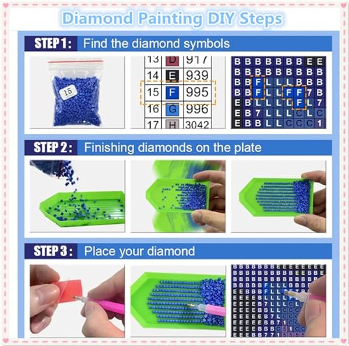 Peinture Diamant Grand Format 100x50 : L'activité manuelle anti-stress pour adulte - 4