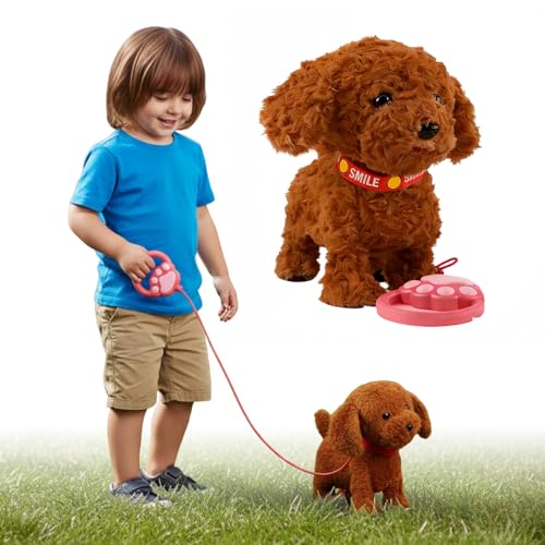 Jouet de simulation réaliste chien en peluche électrique interactive pour les enfants