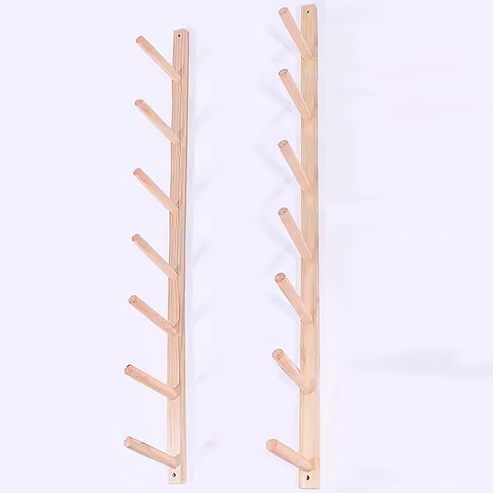 Soporte para Esterilla de Yoga, Soporte de Pared de Madera Comercial de 7 Niveles para esterillas de Yoga. Estante de Almacenamiento Que Ahorra Espacio para Rodillos de Espuma y esterillas d