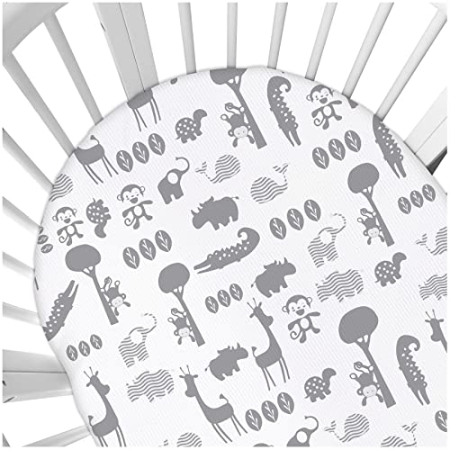 Spannbettlaken Für Kinderbett & Kinderwagen - Weicher Matratzenbezug Mit Rundum-Gummizug