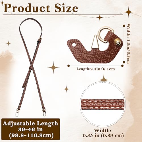 Image of Leather Shoulder Strap Replacement for Longchamp Strap Kit, Original Pouch with Handle Adjustable Conversion Kit for Mini Longchamp Bag, Suitable for Longchamp Mini Bag Replacement