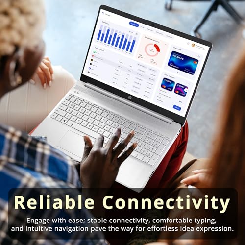 Image of HP 15.6 inch HD BrightView Touchscreen Laptop, Intel Pentium Gold 7505, 8GB RAM, 672GB Storage(512GB SSD+160GB Docking Station Set), Numeric Keypad, HD Camera, HD Audio, Wi-Fi 5, Win 11 S, Silver