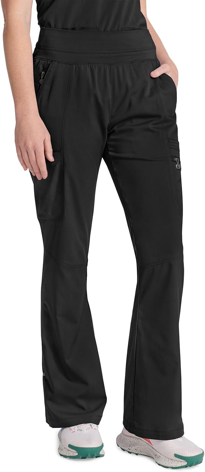 Healing Hands Scrub Pants for Women - Purple Label Bootcut Yoga Pants with 8 Pockets & Knit Waistband - HH002 - Image 5