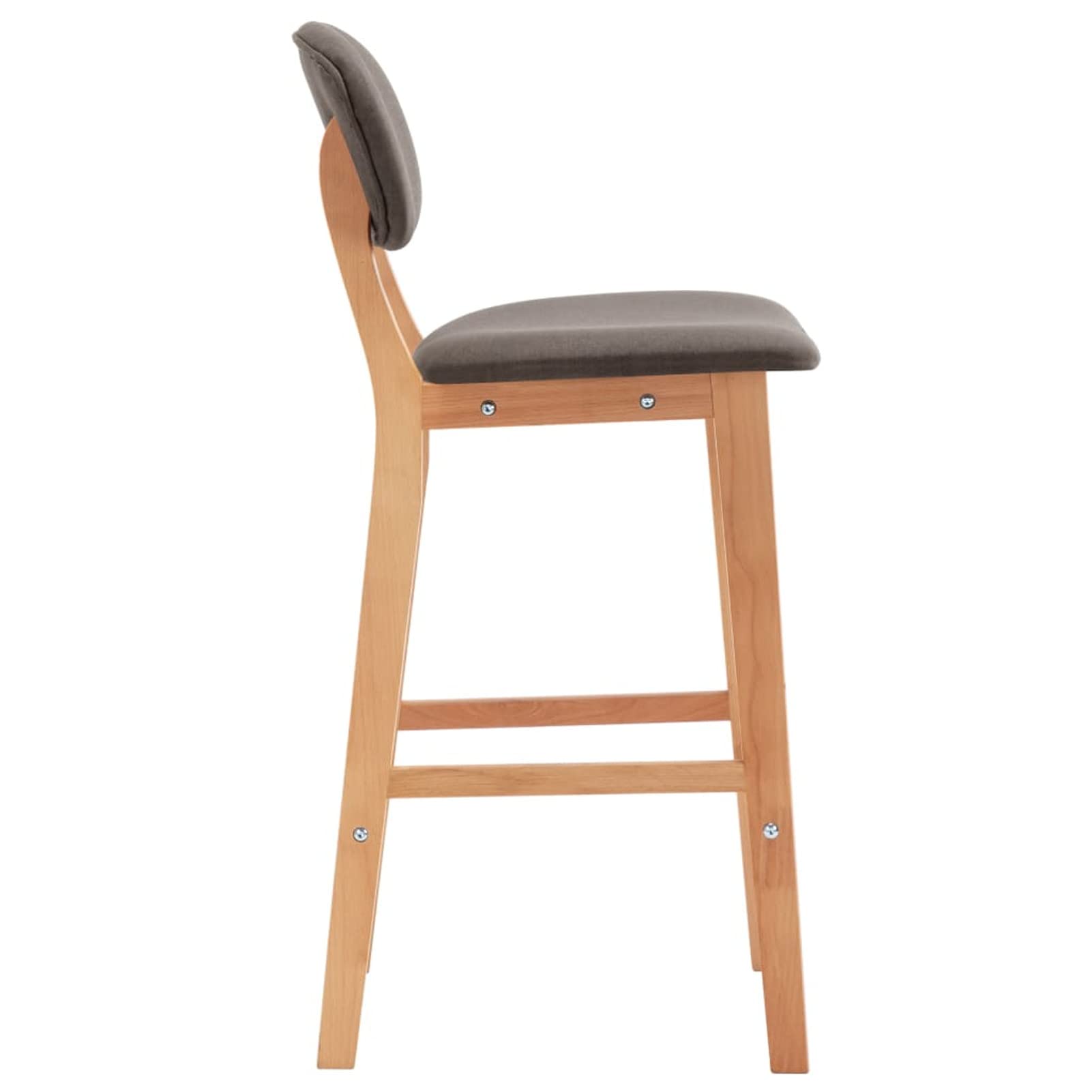 Homgoday Taburetes de bar, 2 unidades, gris topo de tela, silla de oficina, silla de oficina, silla de escritorio para salón dormitorio