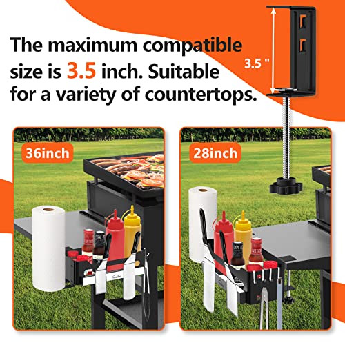 Griddle-Caddy-for-Blackstone-2836-GriddlesPrep-Cart-Grill-Accessories-Space-Saving-for-Blackstone-BBQ-Accessories-Storage-Box-with-Magnetic-Tool-Holder-Paper-Towel-Holder