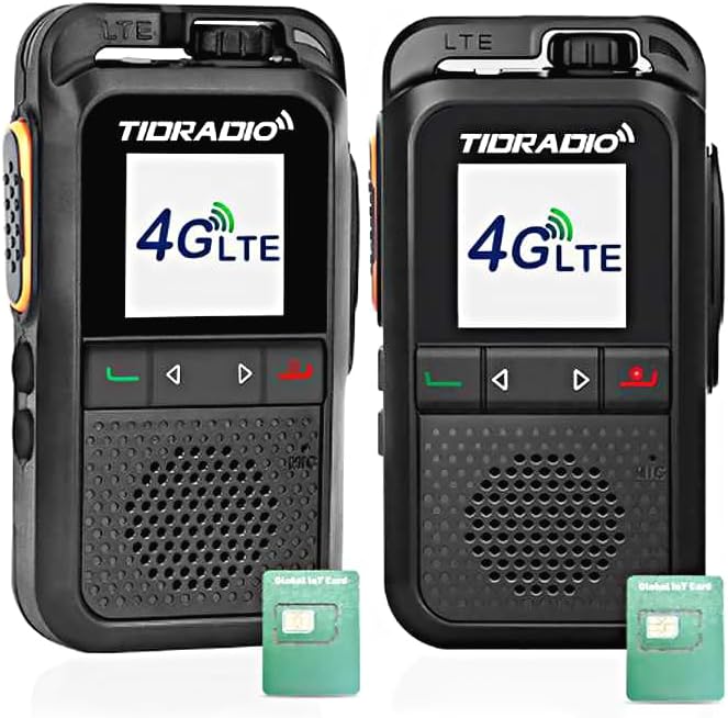 TIDRADIO TD-G100 4G POC Walkie Talkies (2-pack)