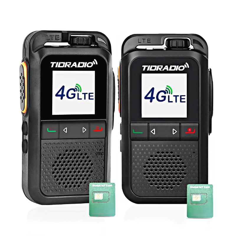 Image of TD-G100 Rapid Unlimited Range 4G LTE PoC Walkie Talkies Long Range with SIM Cards, Nationwide 5000 Miles Two Way Radios, Global PTT for Family, Logistics,Construction site,Black-2 Pack