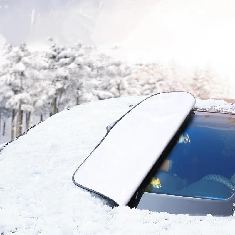 Couverture Pare-Brise Voiture Couverture Neige Universelle Pare-Brise Voiture Pare-Soleil D'extérieur Étanche Anti-Gel Accessoires Protection Automobile l'hiver Bache Pare-Brise