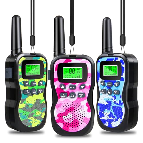 Walkie Talkie DECROSS DC63 2Set – Portata 8km, 16 Canali PMR446, VOX E Torcia IPX4 Per Bambini E Adulti (Rosso/Blu) - 4