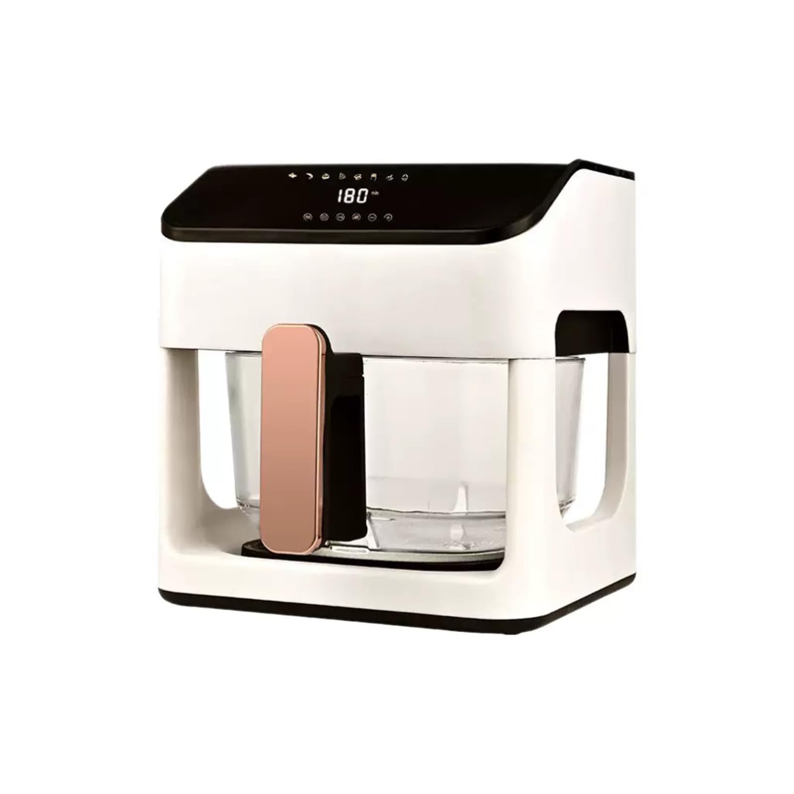 Air Fryer, 8-1 Preset Cook Modes, Tempered Glass Display,Roast, Bake, Broil,Dry, Reheat, Easy Meals, Healthy Meals, Compact,Frozen,Precise Temperature Control & Time,Fit for 1-3 People