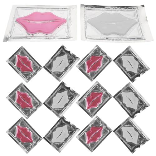 GALPADA 20 pezzi Patch Labbra Idratanti Collagene Gel Cristallo per Labbra Secche Anti-rughe e Anti-screpolature Maschera Notte Idratante e Levigante e Lisce Portatile e Facile da Usare