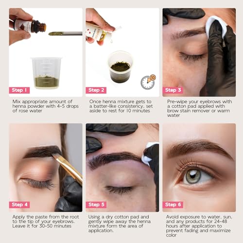 Polvo de Henna Natural para Cabello con Agua de Rosas miniatura 6
