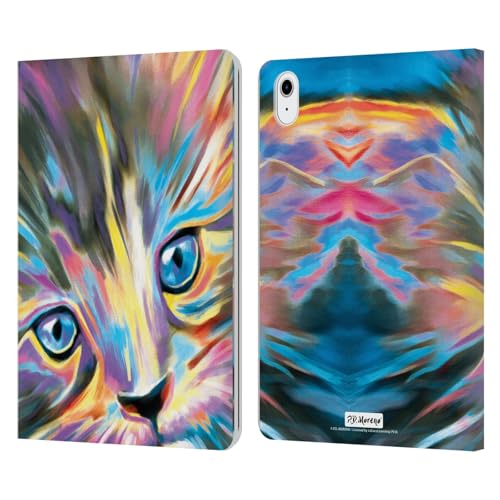 Funda para iPad Air 2022 con soporte y ranuras tarjeta diseño gatos P.D. Moreno