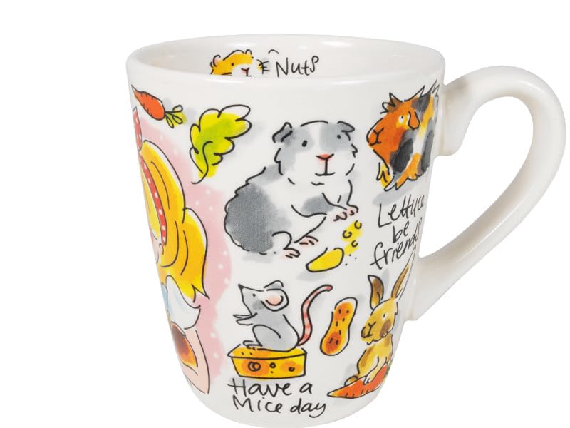 Blond Amsterdam Tasse 0,35L mit Nagetier-Motiven – Kaffeebecher mit Meerschweinchen, Hamstern & Kaninchen – Geschenkidee für Tierfreunde