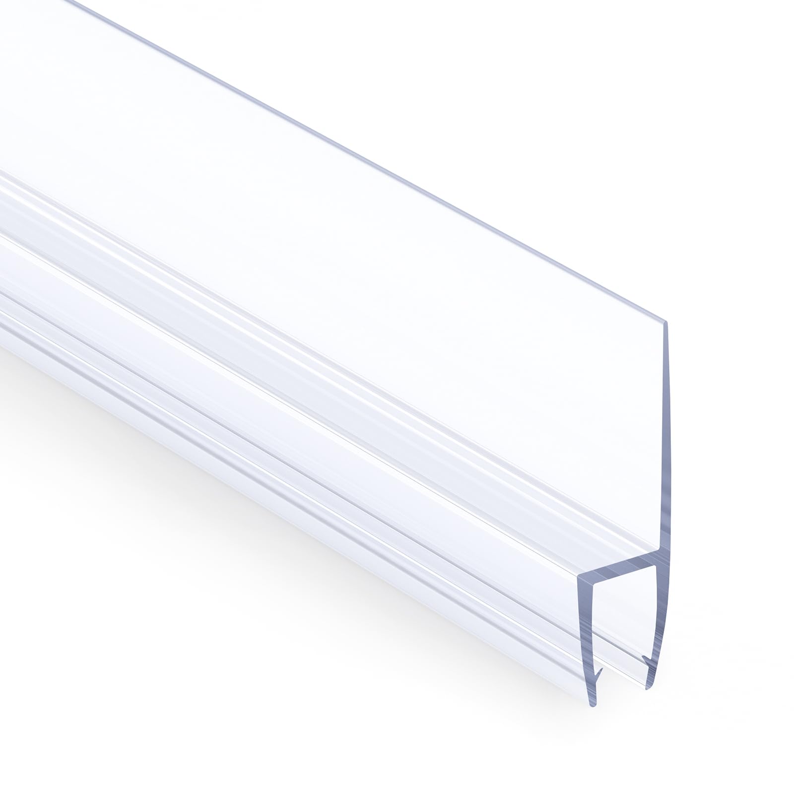 Photo 1 of AmazerBath 5 PCS Shower Door Side Seal Strip -15.75 Inches x 5, 5 Sections Segmented Shower Installation Kit, Frameless Glass Door Seal Strip - Suitable for 1/4 Inch Glass