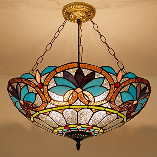 Plafonnier Tiffany vintage réglable pour éliminer l'éclairage agressif du salon