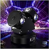 Bruce & Shark(ブルース・サメ) 120W 8LED 舞台照明 ムービングライト 高輝度 パーティーライト ステージライト ディスコライト DMXモード 13チャンネル AC95V-235V disco light 演出用 DJ パーティー 花火大会 入学式 結婚式 宴会場用 移動ヘッドライト 回転ビームライト