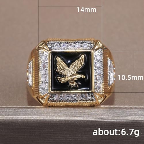 Gold Plated Statement Ring Personalized Accessory Ideal for Women's Daily Casual Wear Party Holiday Anniversary Love Jewelry Gift3