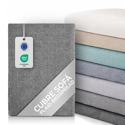 Textilhome Cubre Sofá Multiusos Funda Sofa y Cama, Manta Foulard Plaid Jarapa Colcha Cubrecama Protector Dante, 230x285 cm, Color Negro. Certificado Oeko-Tex | Ya disponible en tu tienda friki favorita! En mundofriki.es!