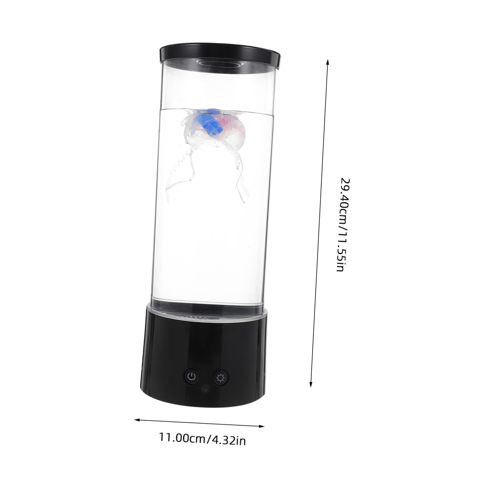 Artibetter Lampada Notturna LED Medusa Telecomando, Set 1 Nero | Abs, Alimentazione USB senza Batterie, Luce D’atmosfera per Studio e Decorazione