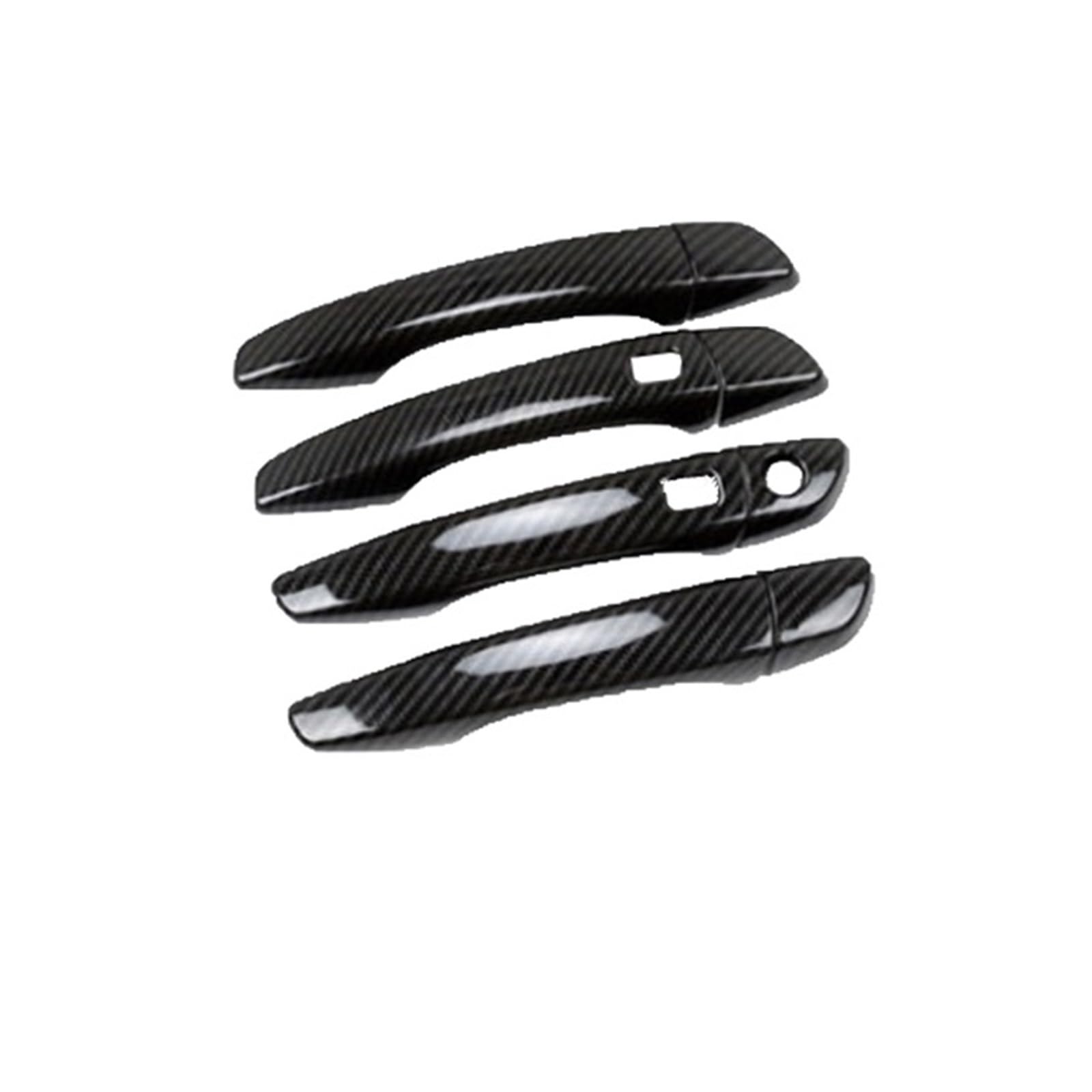 Drezzo Car Exterior Door Handle for Protective for Citroen C4 MK3 2021-2023 Car Outer Door Handle Cover Trim(Handle 1 Keyhole)