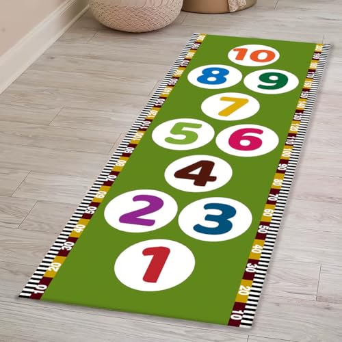 SHAIRMB HüPfspiel-Teppich FüR Kinder, Bodenspielteppich, Krabbel- Und Sprungmatte Mit Rutschfester RüCkseite, Tolles Geschenk FüR Jungen Und MäDchen, Raumdeko,10,80 * 160cm