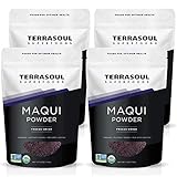 Terrasoul Superfoods Organic Maqui Berry Powder, 1 Lb (Pack of 4), Freeze-Dried, Antioxidant-Rich Superfood for Smoothies, Desserts, and Immune Support